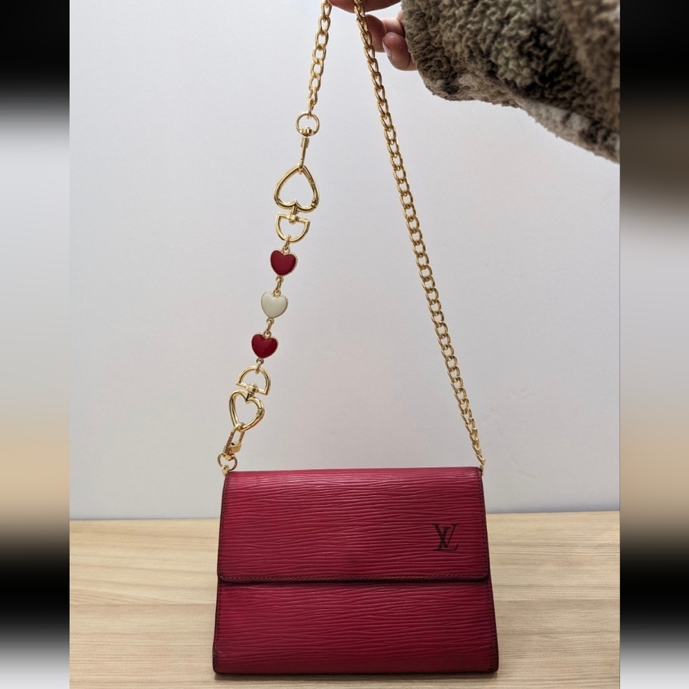 FINAL OFFER❣️Louis Vuitton❣️Authentic Red Epi CroSS-Wallet 🌟 SPO022 FRANCE 2002 - Picture 5 of 15